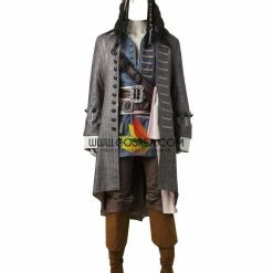 Cosrea Captain Jack Sparrow Pirates Of Caribbean Deadman Tell No Tales Cosplay Costume