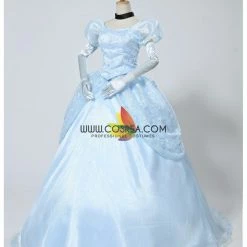 Cosrea Cinderella Classic Ballgown In Floral Overlayer Cosplay Costume Disney Inspired