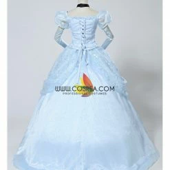 Cosrea Cinderella Classic Ballgown In Floral Overlayer Cosplay Costume Disney Inspired