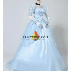 Cosrea Cinderella Classic Ballgown In Floral Overlayer Cosplay Costume Disney Inspired
