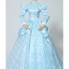 Cosrea Disney Inspired Cinderella Winter Cosplay Costume In Brocade Satin