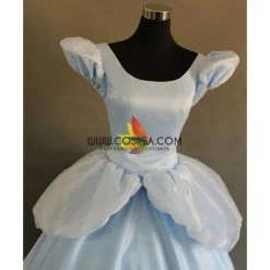 Cosrea Disney Inspired Cinderella Classic Scallop Sleeves Cosplay Costume
