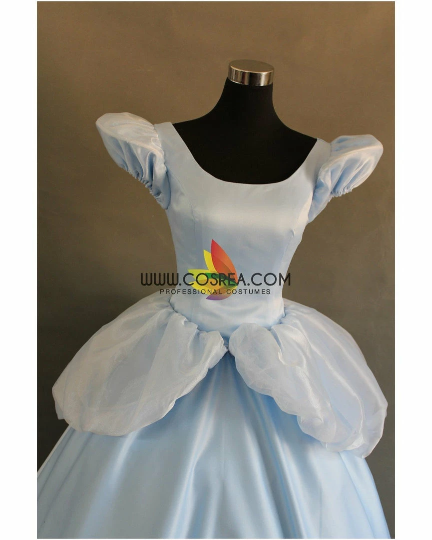 Cosrea Disney Inspired Cinderella Classic Scallop Sleeves Cosplay Costume