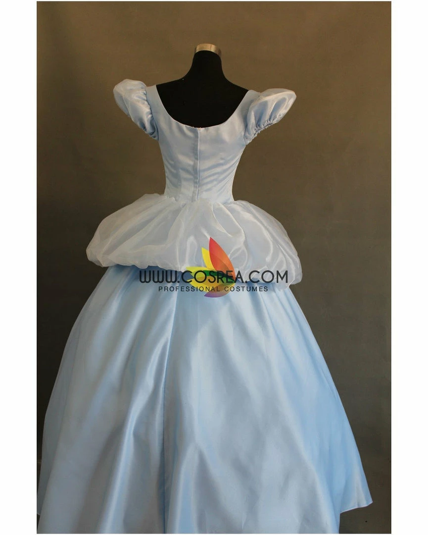 Cosrea Disney Inspired Cinderella Classic Scallop Sleeves Cosplay Costume
