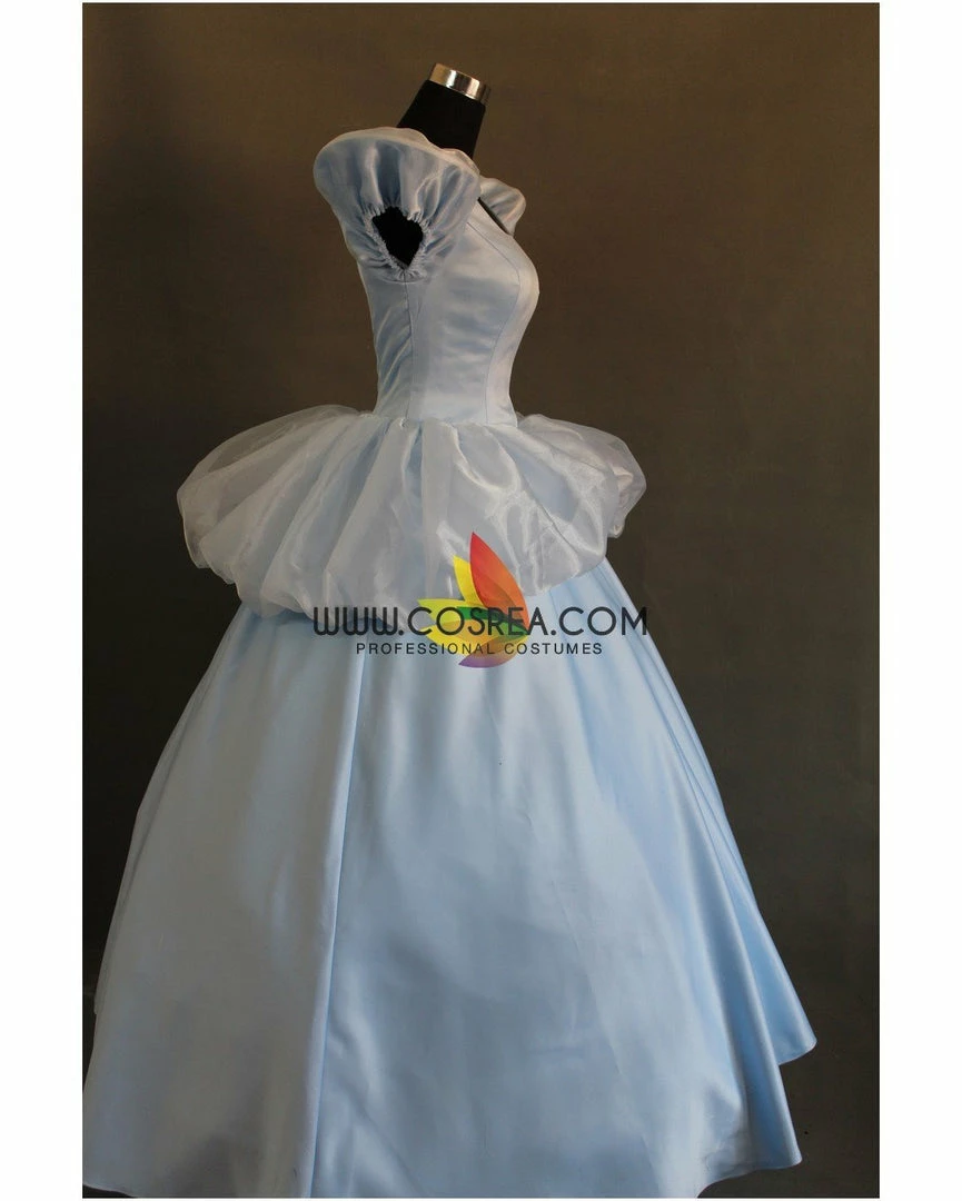 Cosrea Disney Inspired Cinderella Classic Scallop Sleeves Cosplay Costume