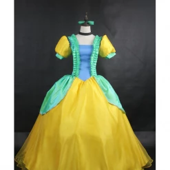 Cosrea Step Sister Drizella Gradient Satin Cosplay Costume Disney Inspired