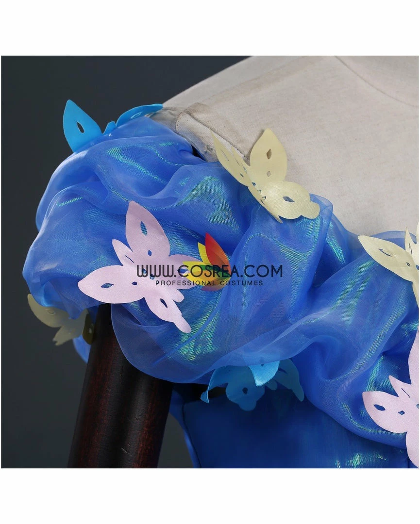 Cosrea Cinderella Live Action Glass Tulle Cosplay Costume Disney Inspired