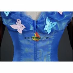 Cosrea Cinderella Live Action Glass Tulle Cosplay Costume Disney Inspired