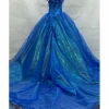 Cosrea Cinderella Organza Tulle Ballgown With Extended Train Cosplay Costume