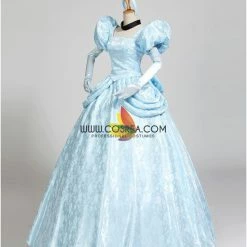 Cosrea Cinderella Park Inspired Brocade Satin Cosplay Costume