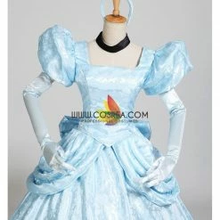 Cosrea Cinderella Park Inspired Brocade Satin Cosplay Costume