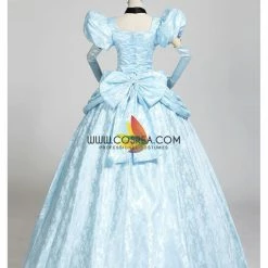 Cosrea Cinderella Park Inspired Brocade Satin Cosplay Costume