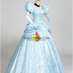 Cosrea Cinderella Park Inspired Brocade Satin Cosplay Costume