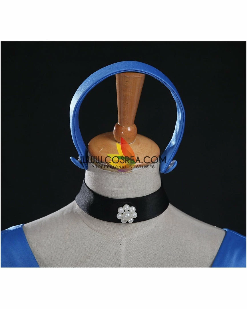 Cosrea Cinderella's Classic Royal Blue Satin Cosplay Costume