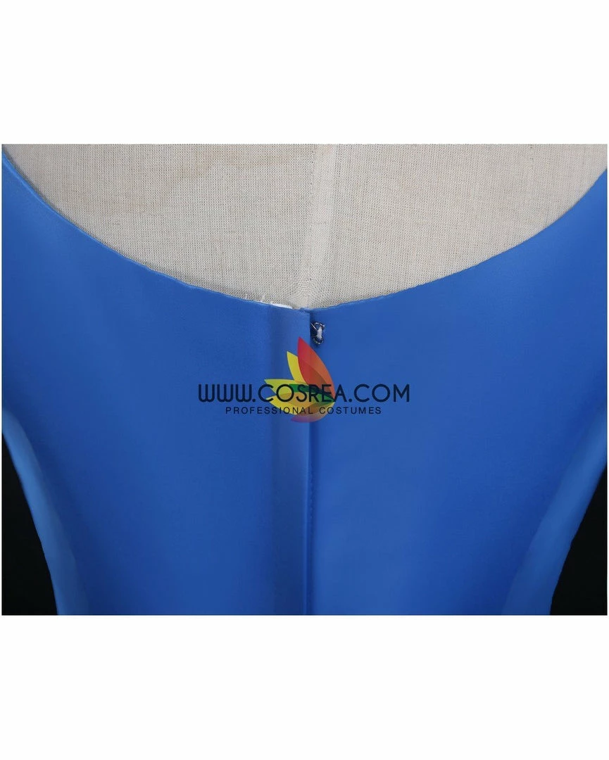 Cosrea Cinderella's Classic Royal Blue Satin Cosplay Costume