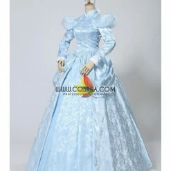 Cosrea Disney Inspired Cinderella Winter Cosplay Costume In Brocade Satin