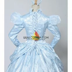 Cosrea Disney Inspired Cinderella Winter Cosplay Costume In Brocade Satin