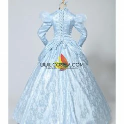 Cosrea Disney Inspired Cinderella Winter Cosplay Costume In Brocade Satin