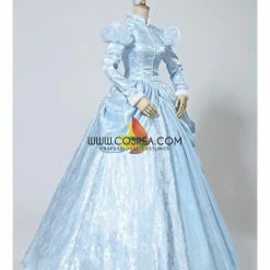 Cosrea Disney Inspired Cinderella Winter Cosplay Costume In Brocade Satin