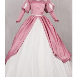 Cosrea Little Mermaid Ariel Classic Rose Pink Satin Cosplay Costume Disney Inspired