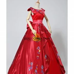 Cosrea Disney Inspired Elena Of Avalor Embroidered Regal Cosplay Costume