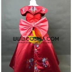 Cosrea Disney Inspired Girls Size Elena Of Avalor Embroidered Regal Cosplay Costume