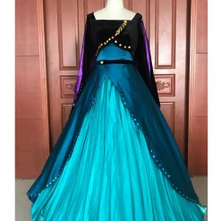 Cosrea Frozen 2 Anna Queen Coronation Embroidered Cosplay Costume Disney Inspired