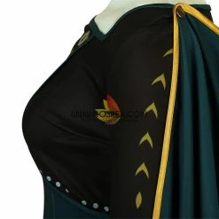 Cosrea Frozen 2 Anna Queen Coronation Printed Cosplay Costume Disney Inspired