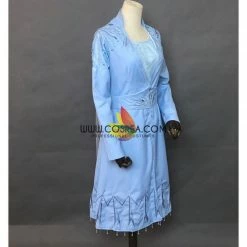 Cosrea Disney Inspired Frozen 2 Elsa Embroidered Travel Cosplay Costume