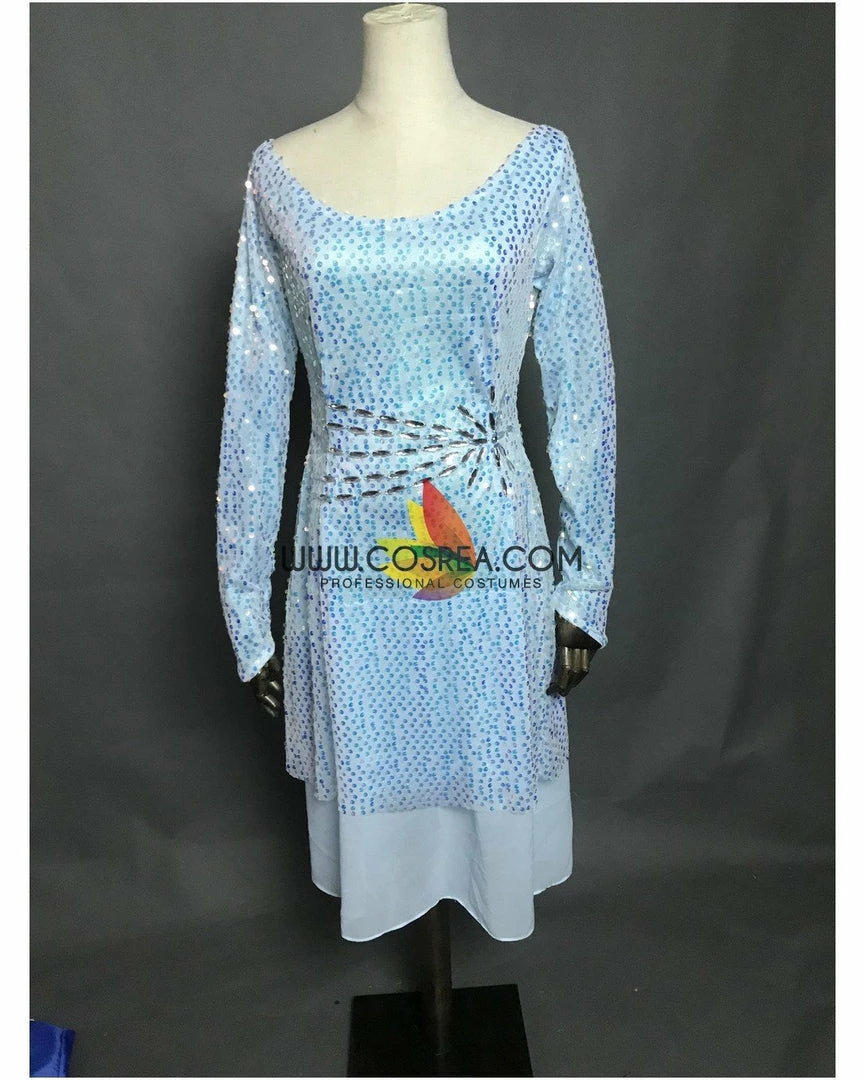 Cosrea Disney Inspired Frozen 2 Elsa Gradient Satin Cosplay Costume