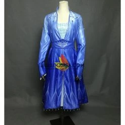 Cosrea Disney Inspired Frozen 2 Elsa Gradient Satin Cosplay Costume