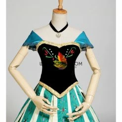 Cosrea Frozen Anna Embroidered Coronation Cosplay Costume Disney Inspired