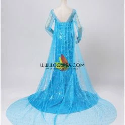 Cosrea Disney Inspired Frozen Elsa Sequin Fabric Cosplay Costume