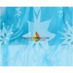 Cosrea Frozen Elsa With Glittered Sleeves And Frostflake Cape Cosplay Costume Disney Inspired