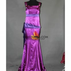 Cosrea Hercules Megara Royal Purple Satin Cosplay Costume