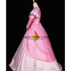 Cosrea Disney Inspired Little Mermaid Ariel Classic Blush Pink Satin Cosplay Costume