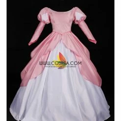 Cosrea Disney Inspired Little Mermaid Ariel Classic Pink Satin Cosplay Costume