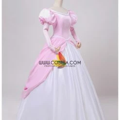 Cosrea Little Mermaid Ariel Classic Pink With Chiffon Sleeves Cosplay Costume