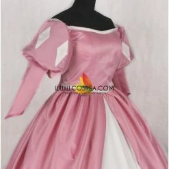 Cosrea Little Mermaid Ariel Classic Rose Pink Satin Cosplay Costume Disney Inspired