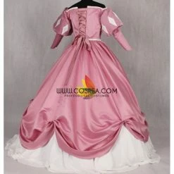 Cosrea Little Mermaid Ariel Classic Rose Pink Satin Cosplay Costume Disney Inspired
