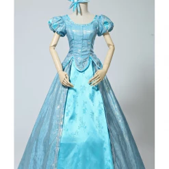 Cosrea Little Mermaid Ariel Park Inspired Brocade Satin Cosplay Costume Disney Inspired