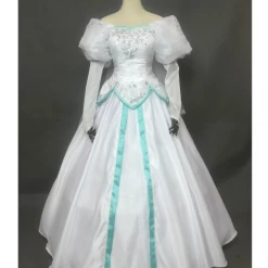 Cosrea Little Mermaid Ariel Embroidered Wedding Dress Cosplay Costume