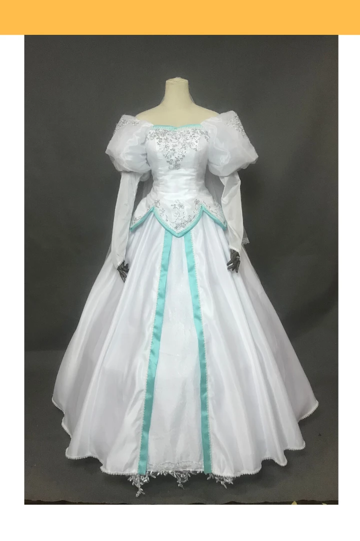 Cosrea Little Mermaid Ariel Embroidered Wedding Dress Cosplay Costume