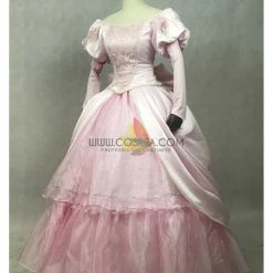 Cosrea Little Mermaid Ariel Pastel Pink Wedding Cosplay Costume