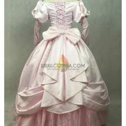 Cosrea Little Mermaid Ariel Pastel Pink Wedding Cosplay Costume