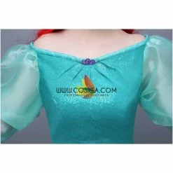 Cosrea Disney Inspired Little Mermaid Ariel Turquoise Sequin Tulle Cosplay Costume