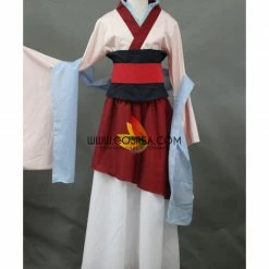 Cosrea Mulan Classic Matte Satin Cosplay Costume Disney Inspired