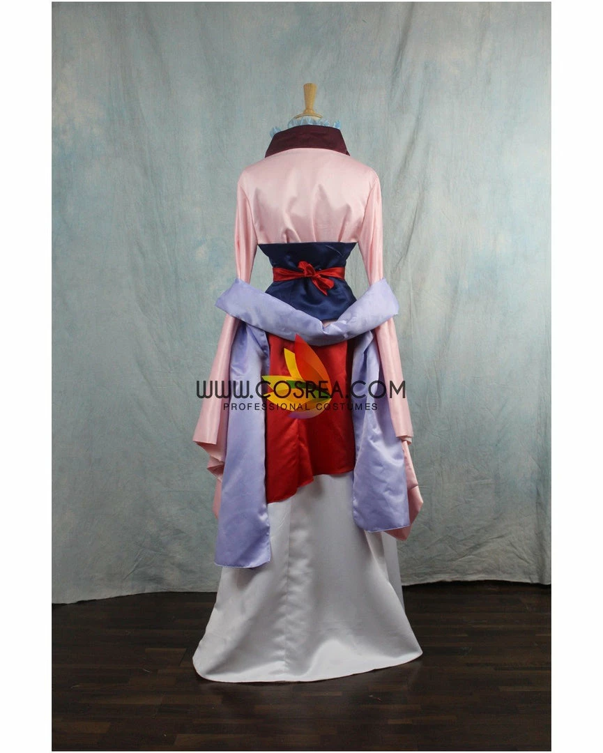Cosrea Disney Inspired Mulan Satin Cosplay Costume
