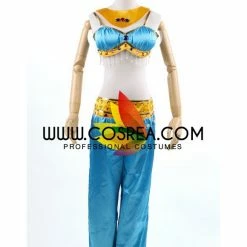 Cosrea Aladdin Jasmine Satin With Tassel Gems Cosplay Costume Disney Inspired
