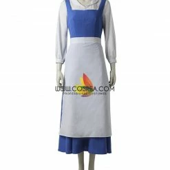 Cosrea Beauty And Beast Classic Belle Peasant Cotton Twill Cosplay Costume